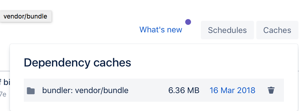 BitBucket cache